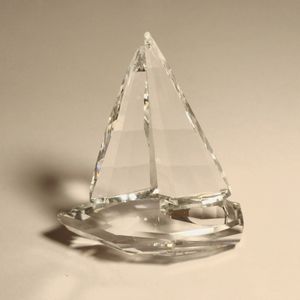 Sailboat, Glass Artwork Nautical Decor